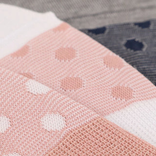 Women's Spotty Mercerised Cotton Invisible Socks