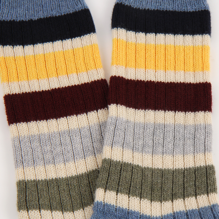 Men's Pantone Stripe Cashmere & Cotton Socks