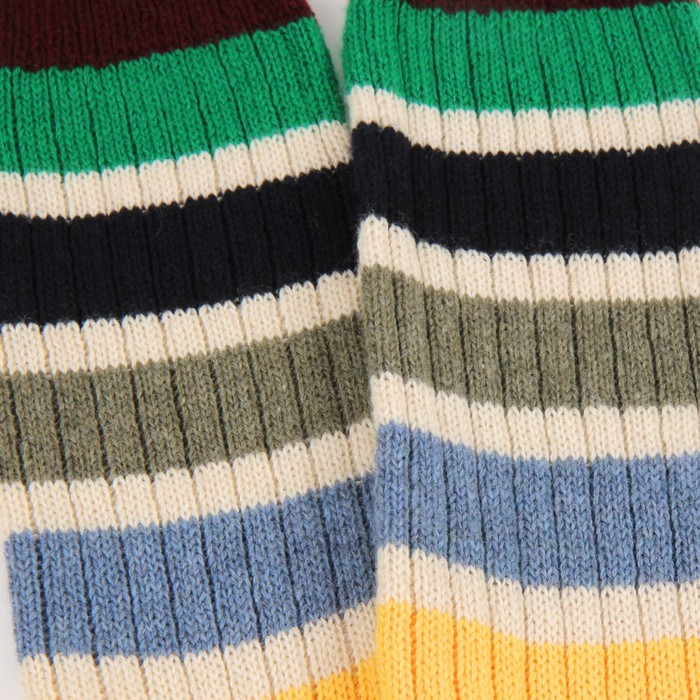 Men's Pantone Stripe Cashmere & Cotton Socks