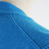 Men's blue sleeveless v-neck cardigan