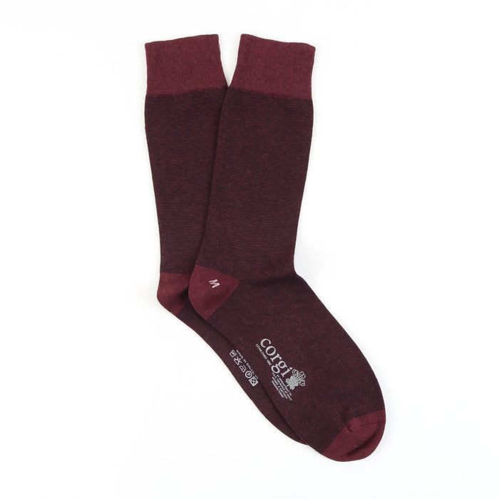 Men's Micro Striped Cashmere Blend Socks