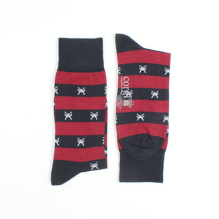 patterned socks side by side