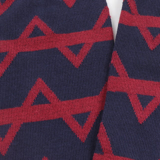 close up of patterned socks