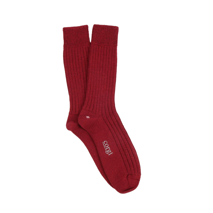port colour sock on a white background