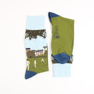 Men's Cricket Scene Cotton Socks