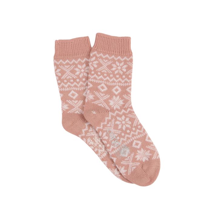 Women's Cashmere & Cotton Fair Isle Socks