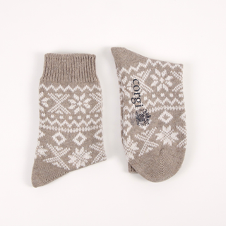 Women's Cashmere & Cotton Fair Isle Socks