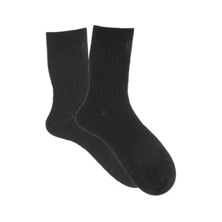 Women's Cabled Mercerised Cotton Socks