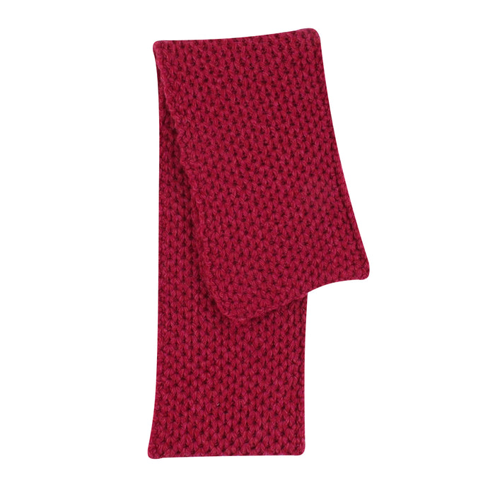 honeycomb textured scarf in pink
