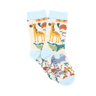 Kids Safari Animals Cotton Socks