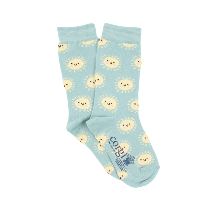 Kids Happy Sun Cotton Socks