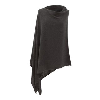 Charcoal poncho on a white background