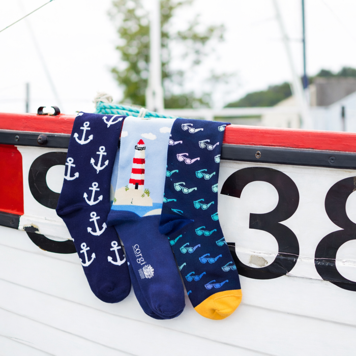 Men's Lighthouse Cotton Socks