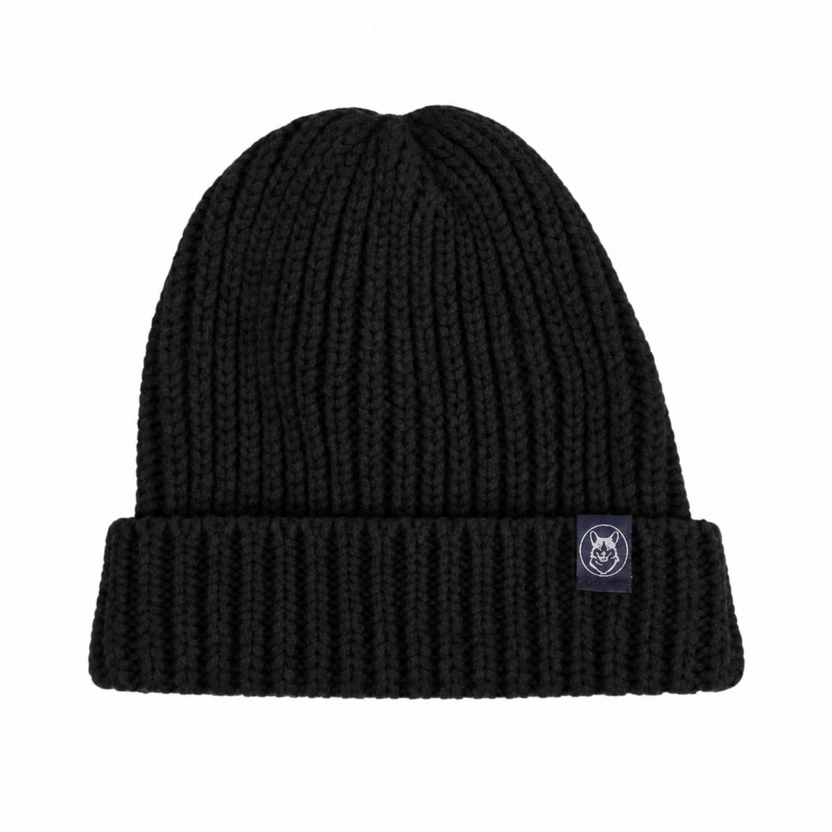 Black BEANIE on a white background