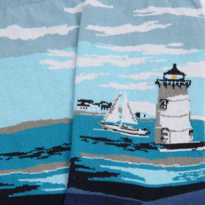 Men's Lighthouse Cotton Socks
