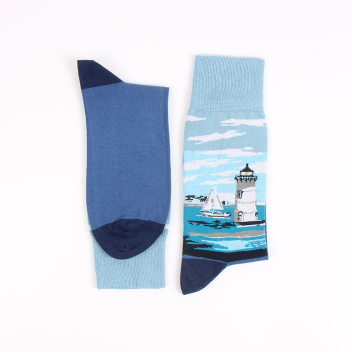 Men's Lighthouse Cotton Socks