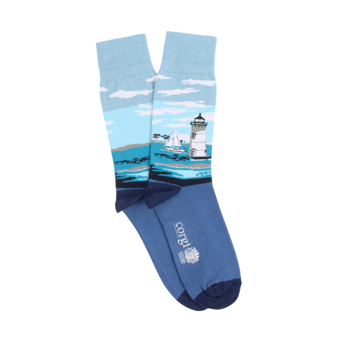 Men's Lighthouse Cotton Socks