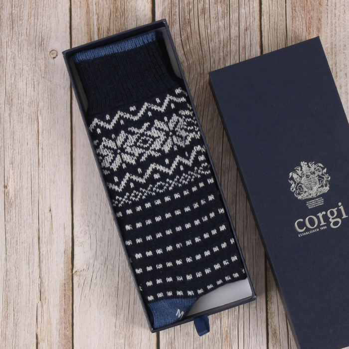 Men's Fair Isle Pure Cashmere Gift Box.