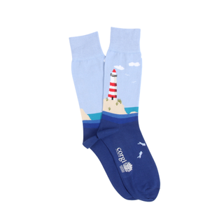 Men's Lighthouse Cotton Socks