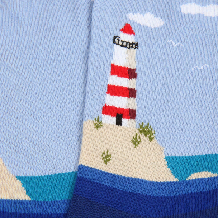 Men's Lighthouse Cotton Socks