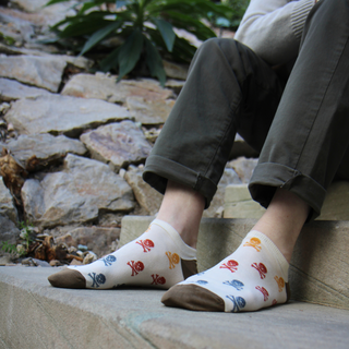Men's Skull & Crossbones Cotton Trainer Socks