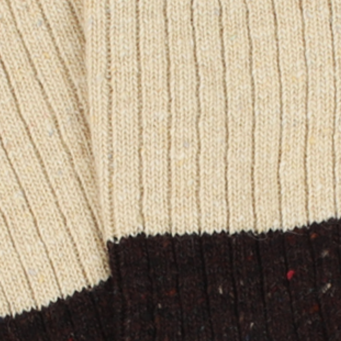 close up of sock fabric