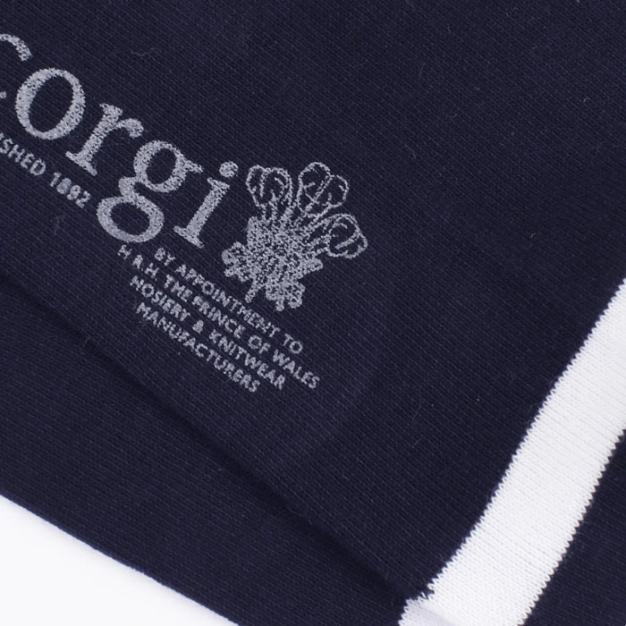 close up detail of the sock fabric