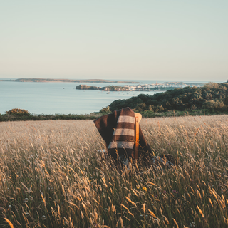 Monkstone Striped Blanket