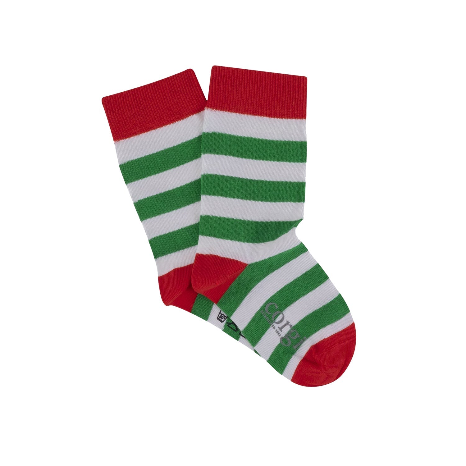 Children's Striped Cotton Socks - Corgi Socks