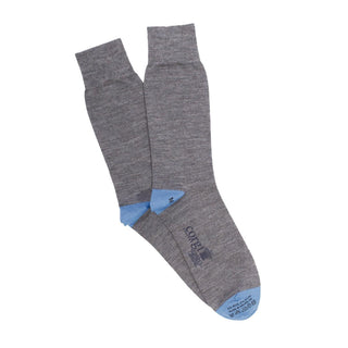 Contrast Heel & Toe Merino Wool Socks - Corgi Socks