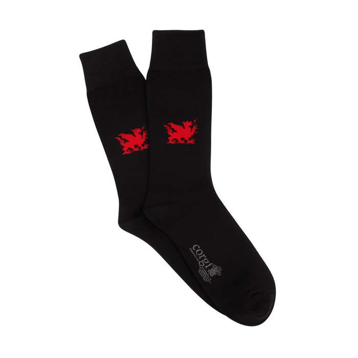 Men's Welsh Dragon Cotton Socks