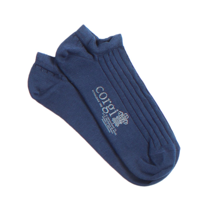 Women's Cotton Trainer Socks Navy