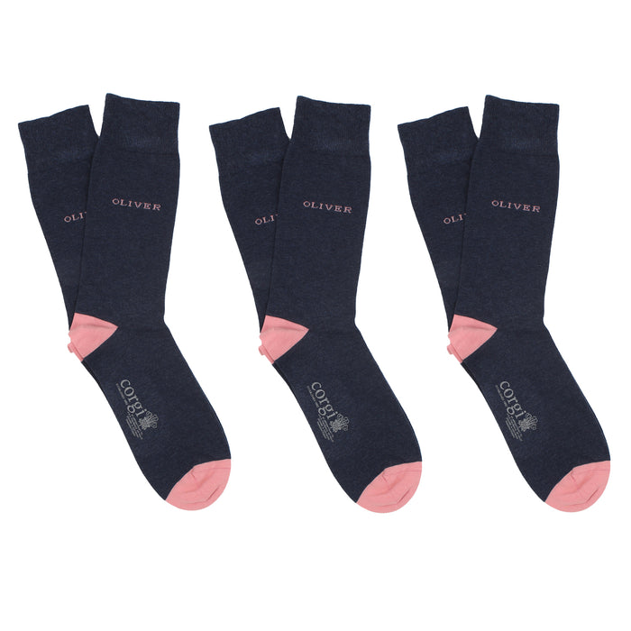 Men's 3-Pair Personalised Socks