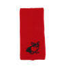 Corgi dog motif scarf in red