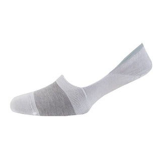 Women's Micro Stripe Mercerised Cotton Invisible Socks - Corgi Socks