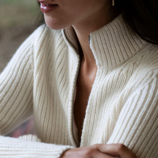 Women's Ribbed Zip Cardigan - Corgi Socks
