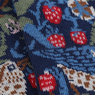 Women's William Morris Strawberry Thief 1883 Cotton Socks - Corgi Socks