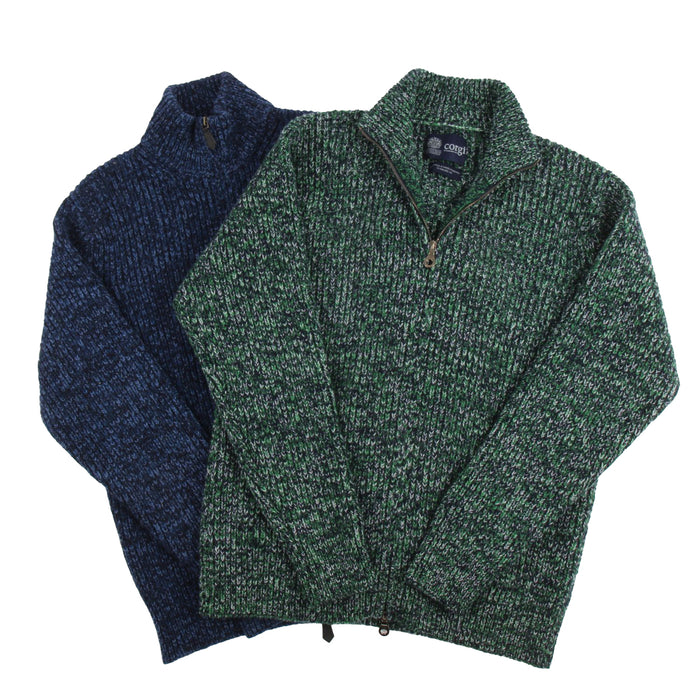 Men's Ribbed Zip Cardigan