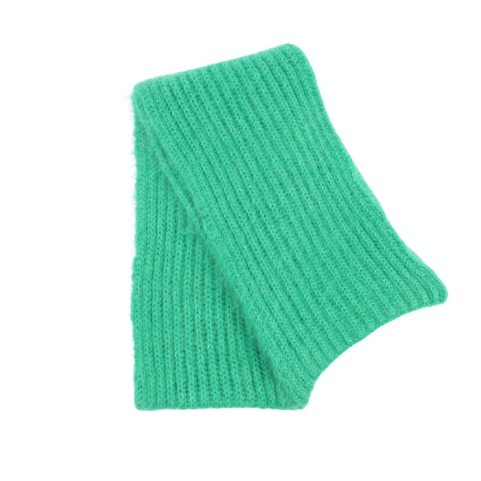 mohair scarf in green