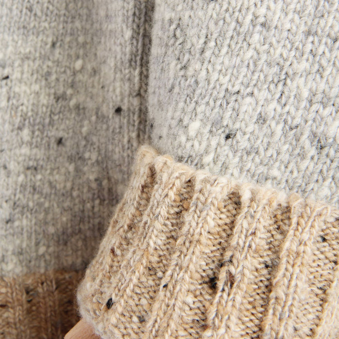 Close-up of textured fabric with a focus on pattern and color.