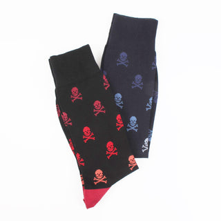 Men's Ombre Skull Cotton Socks