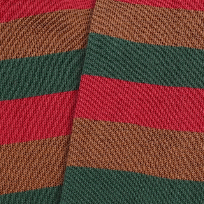 close up of striped sock
