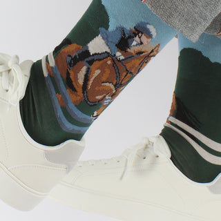 Men's Horse Racer Cotton Socks