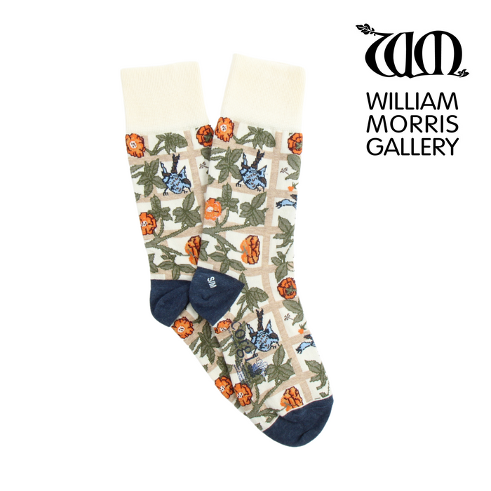 Women's William Morris Trellis Cotton Socks