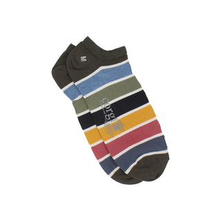 Men's Pantone Striped Cotton Trainer Socks