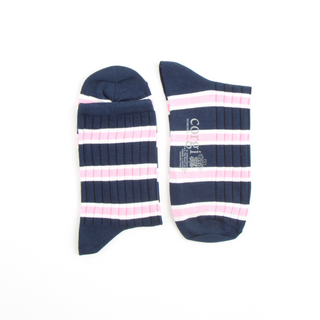 Men's Oxford Stripe Quarter Cotton Socks