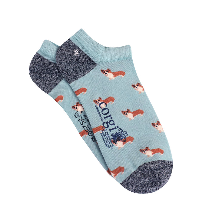 Women's Corgi Dog Cotton Trainer Socks