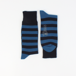Men's Luxury 2 Striped Cashmere & Cotton Socks