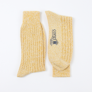 Men's Gold Marl Wool & Cotton Socks