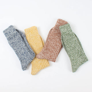 Men's Gold Marl Wool & Cotton Socks